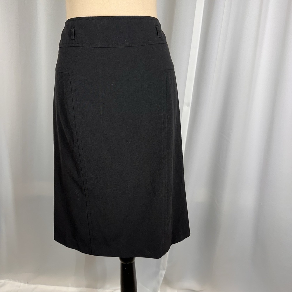 NYCC New York Clothing company A-Line Skirt Women's Size 10 Black Double Vented
